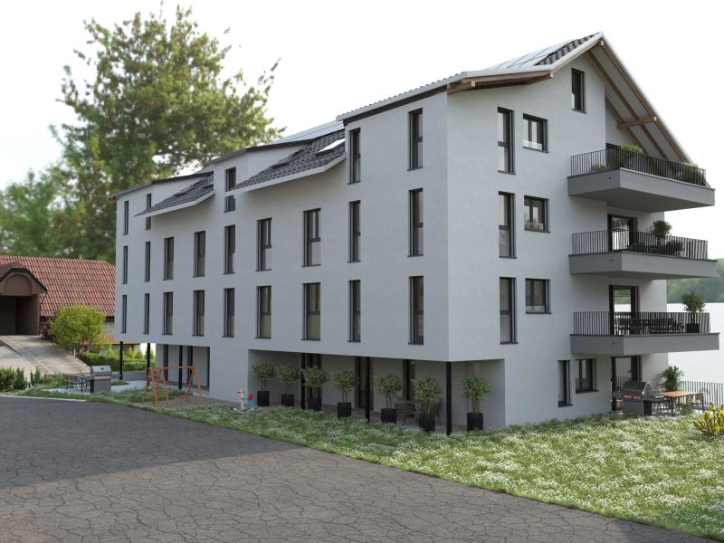 Visualisierung Neubauprojekt Residence Centro in Toffen