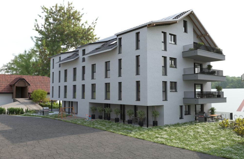 Visualisierung Neubauprojekt Residence Centro in Toffen