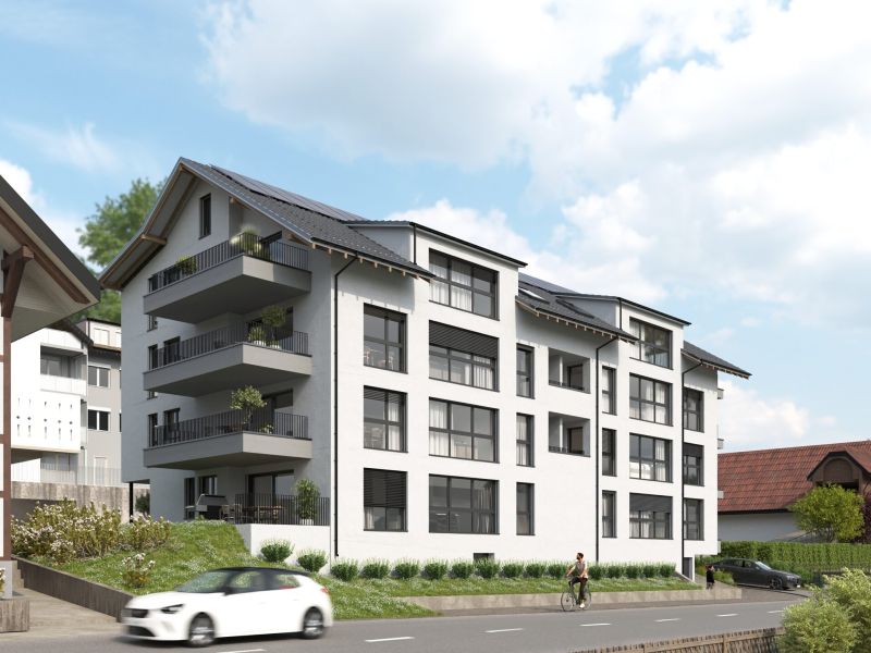 Visualisierung Neubauprojekt Residence Centro in Toffen