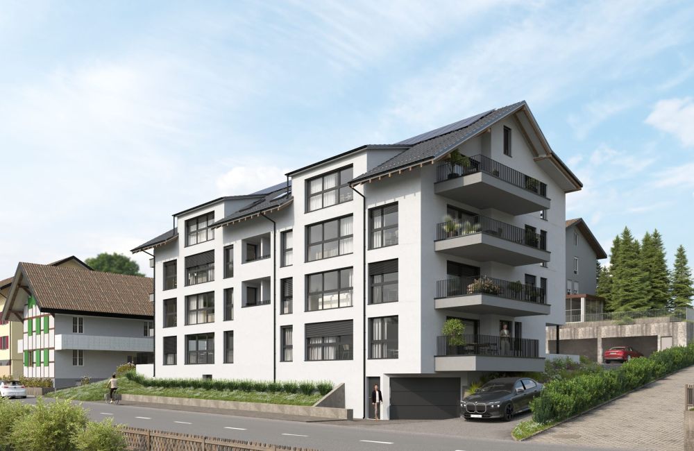 Visualisierung Neubauprojekt Residence Centro in Toffen