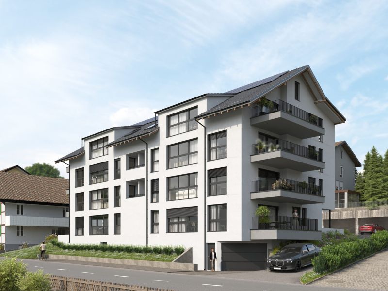 Visualisierung Neubauprojekt Residence Centro in Toffen