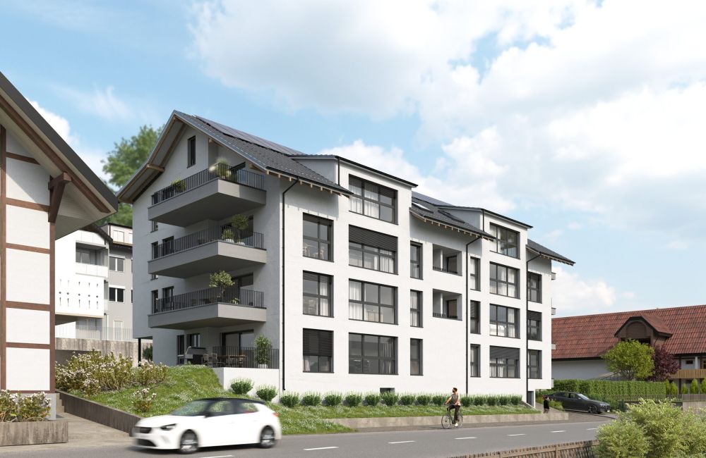 Visualisierung Neubauprojekt Residence Centro in Toffen