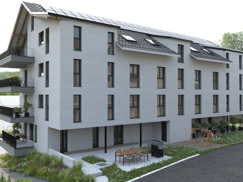 Visualisierung Neubauprojekt Residence Centro in Toffen